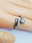 Vintage Signed Poland Hallmark Modernist Sterling Silver 925 Ring Sz7 (94)