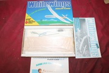 WHITE WINGS GLIDER MODEL AIRPLANE KIT DESIGNED FOR EXCELLENT BALSA/FIBER