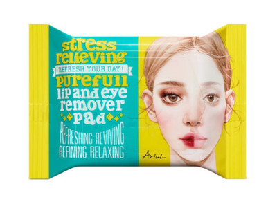 Ariul Stress Relieving Purefull Lip and Eye Remover Pad Korean Skincare