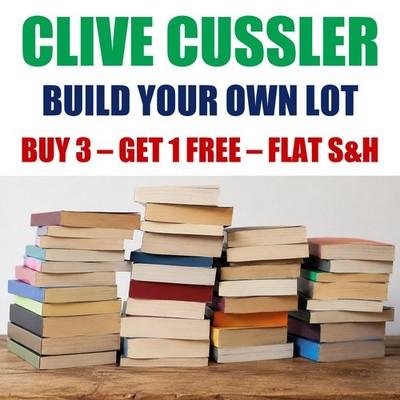 Clive Cussler Paperback Books - Build Your Own Book Lot - Flat Shipping