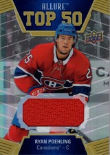 2019-20 Upper Deck Allure Top 50 Jerseys #T5050 Ryan Poehling B Jersey - HKY
