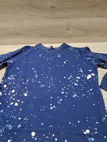 Polo Ralph Lauren Pullover Sweatshirt Navy Blue Paint Splatter XL /TG (18-20) - Picture 16 of 22