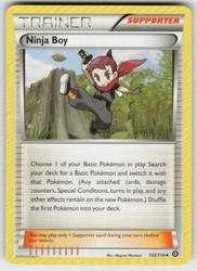 Ninja Boy 103/114 Steam Siege Uncommon Trainer Supporter