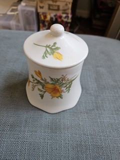 VINTAGE SYRACUSE CHINA SANTA FE Poppy Sugar Body 11 Oz