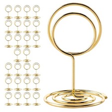 Table Number Holders set 26 Pieces Gold Place Card Holder set New