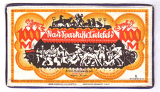 Germany  BIELEFELD  Linen Notgeld  1000 Mark  15.12.1922