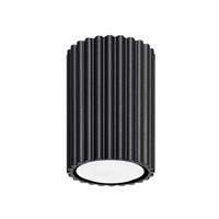 Deckenlampe Klein Aufputz GU10 Ø 6,5 Cm H: 10 Cm Schwarz Spot Deckenleuchte