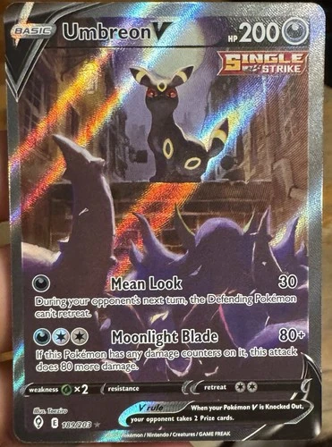 Umbreon V Alternate Art Evolving Skies 189/203 Alt FA Pokemon Card 2021 NM/MT