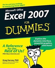 Microsoft Office Excel 2007 for - Paperback, by Harvey Greg - Very Good x