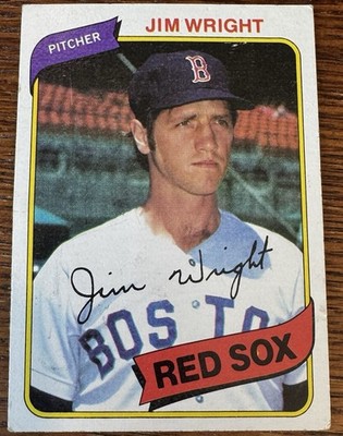 Jim Wright Boston Red Sox #524 MLB Baseball Collector Card 1980 Topps