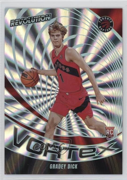 2023-24 Panini Revolution Vortex Sunburst 16/75 Gradey Dick #5 0qc1