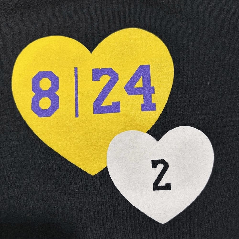Kobe Bryant Gigi Lakers Hoodie 8 24  2 Black Sloan & Bennett Tribute Mamba Sz S View 5