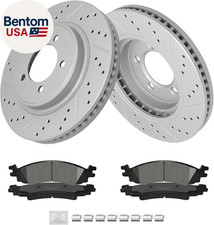 Kit Freni e Rotori Anteriori, Pastiglie Freno in Ceramica e Freno Forato e Scanalato Ro