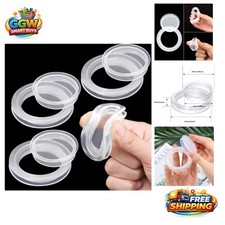 Durable Clear Silicone Umbrella Ring Plug Set for 2-Inch Patio Tables - 4 Pieces