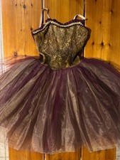Curtain Call Dancewear Ballet Dance Dress Leotard Burgundy Adult Small