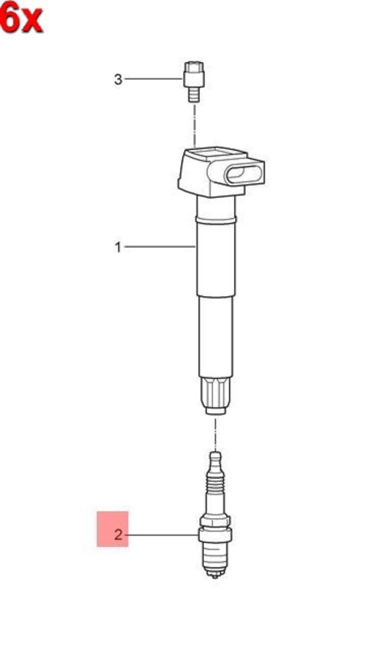 6pcs Genuine PORSCHE 911 Boxster Carrera Cayenne Cayman Spark Plug 99917013090