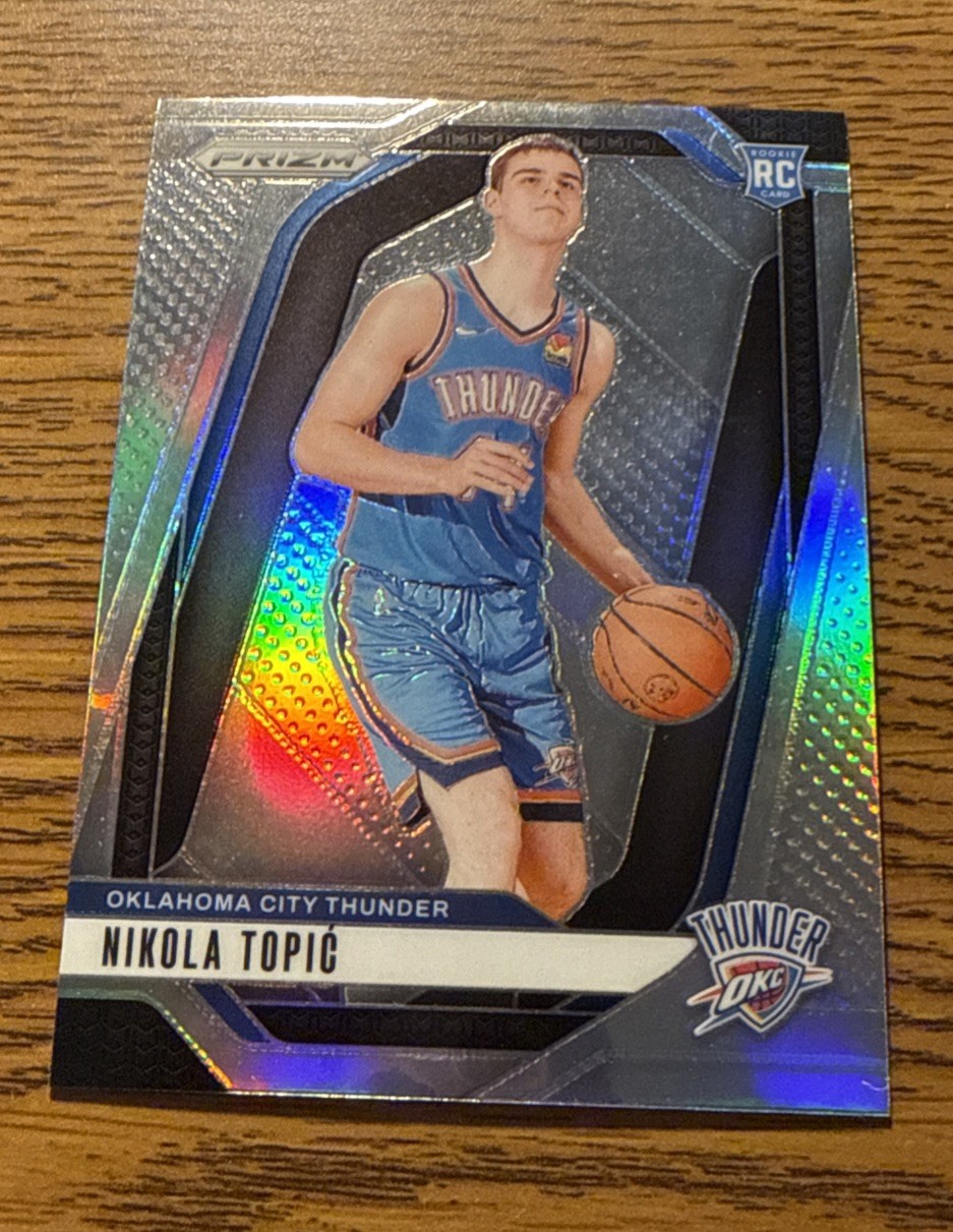 2024-25 Panini Prizm Nikola Topic #230 RC Rookie Silver PRIZM OKC THUNDER NBA