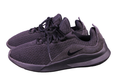 Nike Sneaker Viale Damen Sportschuhe Gr. 38 mono schwarz Mesh Turnschuhe BS22