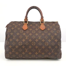 LOUIS VUITTON LV Monogram Speedy 35 M41524 Hand Bag Brown SP0938 Auth #53323A