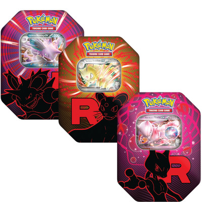 Alle 3 Pokemon Team Rocket Tin Boxen 2025 - DEUTSCH - NEU & OVP!