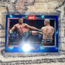 Topps 2025 Chrome UFC Jamahal Hill Blue Refractor #170 Sports Trading Card