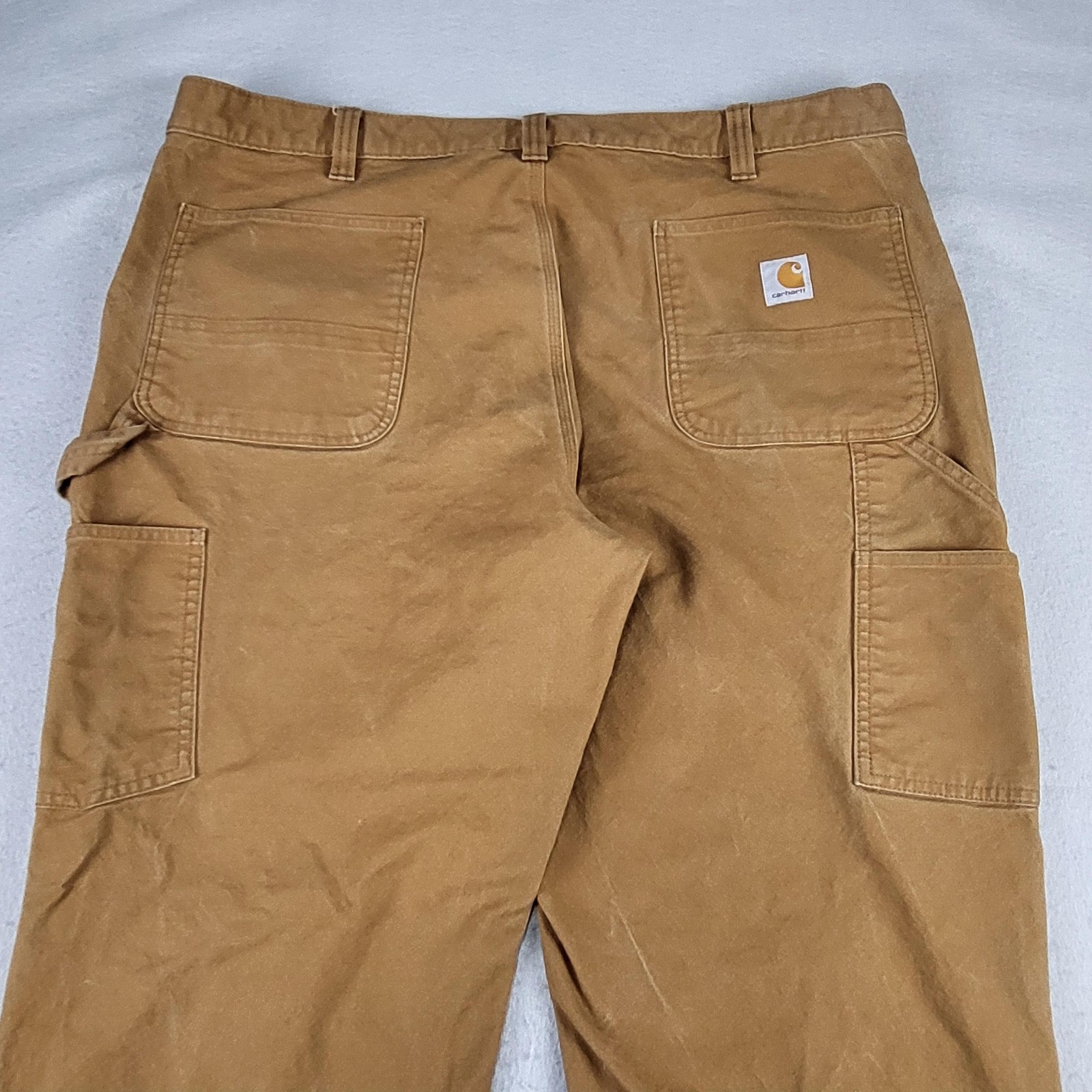 Carhartt Rugged Flex Pants Mens 42x32 Brown Duck Double Front Carpenter Work thumbnail 18