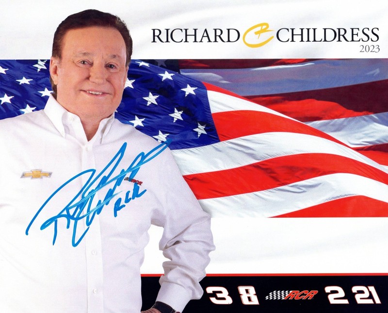 Richard Childress RCR NASCAR Signed Hero Card 2023 Chevrolet