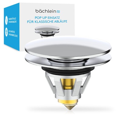 Pop Up Waschbeckenstöpsel - Abflusssieb 40mm Abfluss Ablauf Ventil-Stopfen