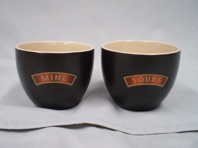 2 Baileys Irish Cream YOURS & MINE Coffee Cups | Cocktail Shot Mug Couples