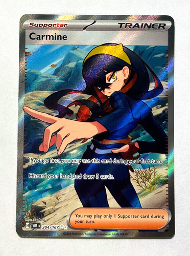 Pokemon Twilight Masquerade - CARMINE - ULTRA RARE TRAINER - 204/167 ...