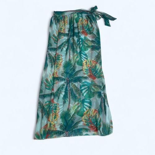 Durchsichtiger bodenlanger Rock Pareo Größe XL Sarong Strand Cover Up