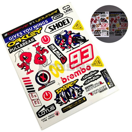 Reflective helmet motorcycle moto bike Reflective Sticker Decal Waterproof Vinyl - Picture 8 of 13