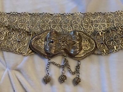 antique silver belt