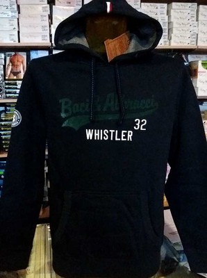 Sweatshirt Herren Baci & Abbracci Geschlossen mit Logo Gedruckt Taschen Hoody