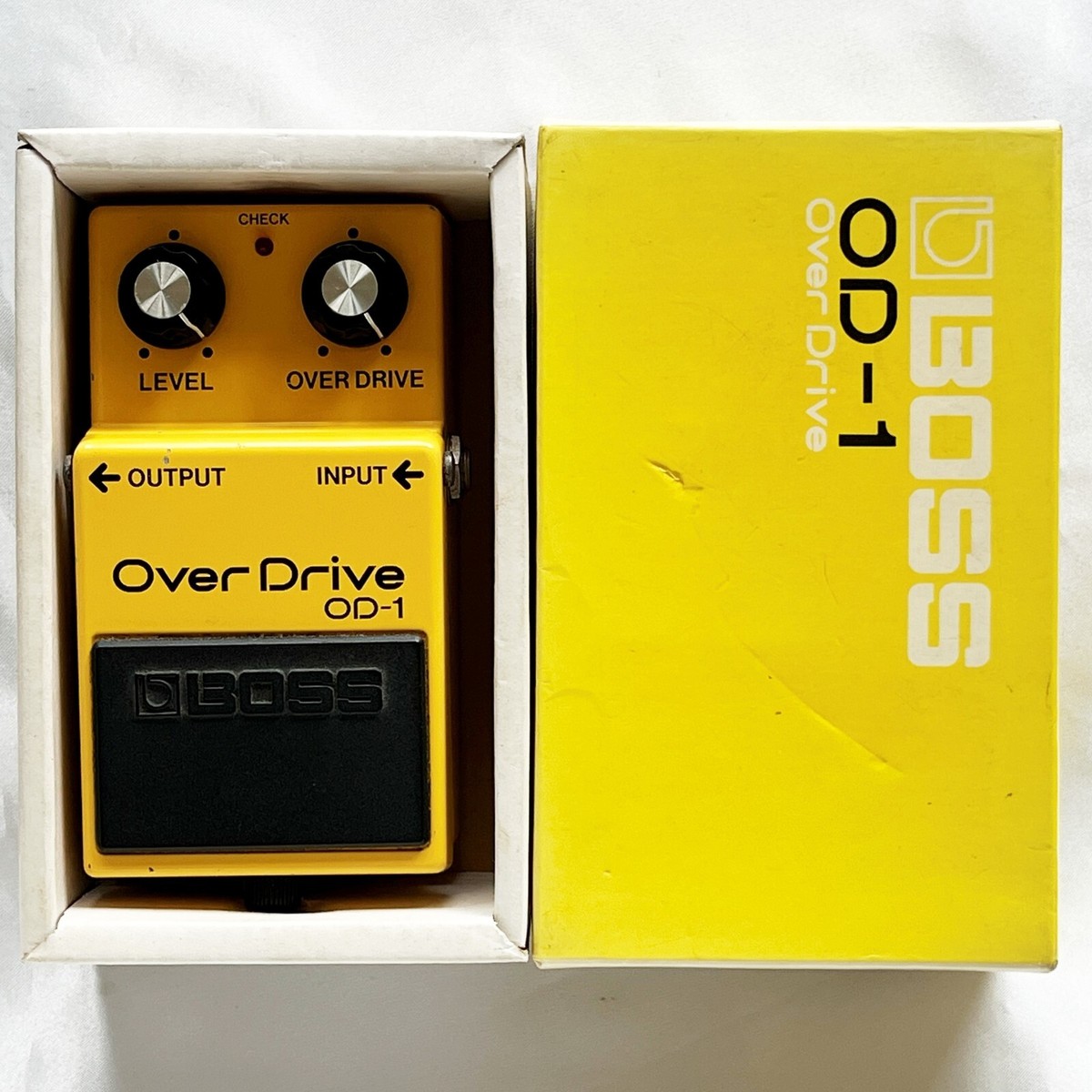 BOSS OD-1 Overdrive 1983 W/Box Vintage Guitar PedalMade in BOSS OD-1 Overdrive 1983 W/Box Vintage Guitar PedalMade in