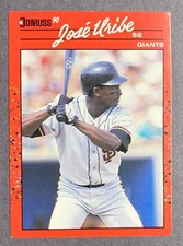Baseball Card - 1989 DONRUSS #335 Jose Uribe Error Card (Wrong Birth Year)