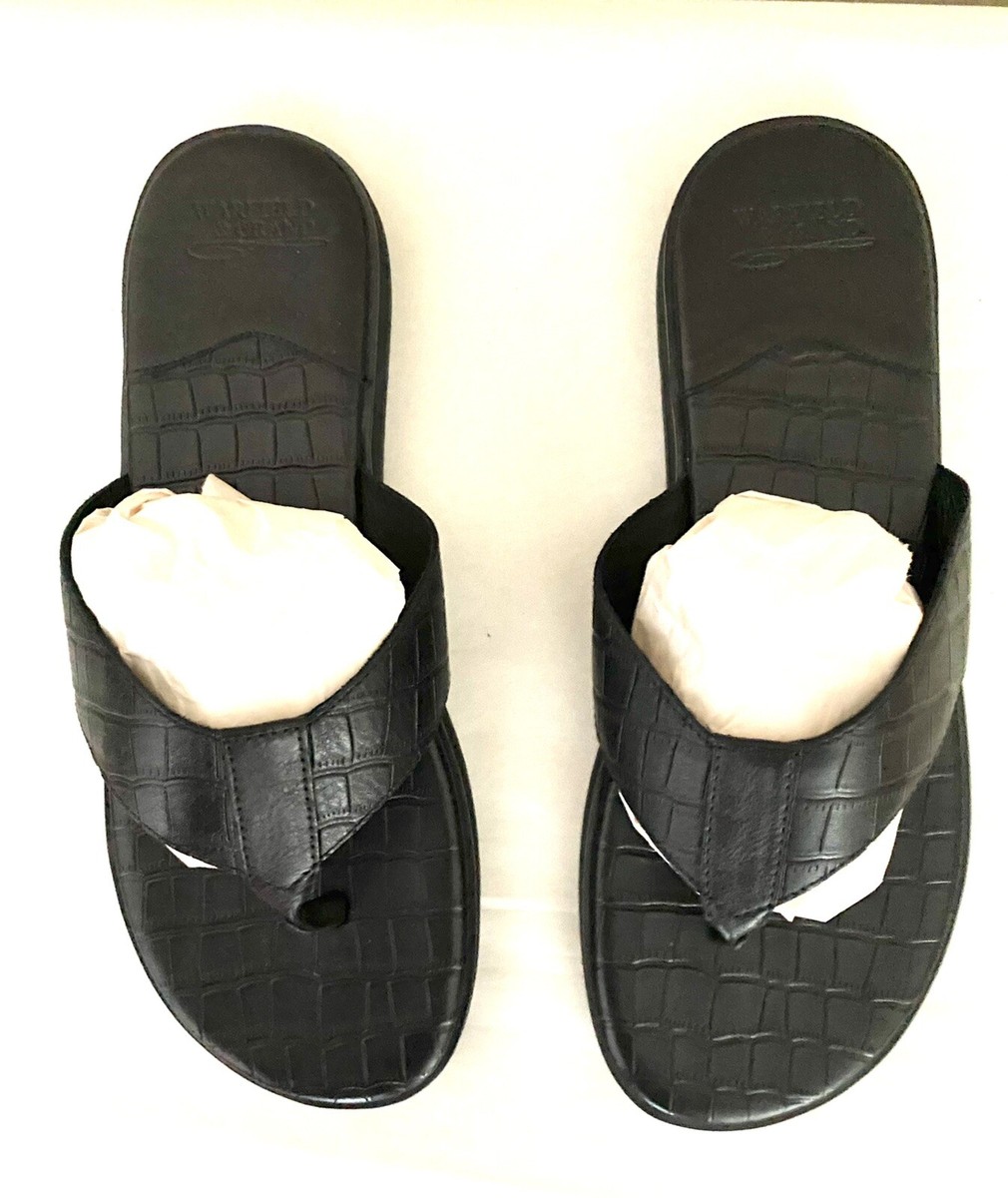 Warfield & Grand Men\'s Leather Sandals Flip flops Size 9 NEW Warfield & Grand Coast Leather Stylish Casual Dressy  main image 3
