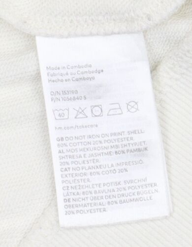 H&M Unisex Adults White UCLA Pullover Sweatshirt M - Picture 4 of 12