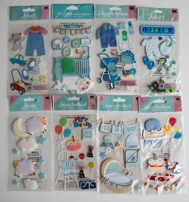 Jolee's Scrapbooking Stickers, BABY BOY Theme, You Pick, some Rare!