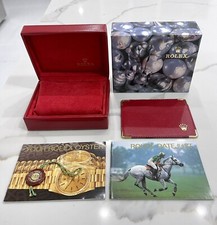 OEM Vintage Rolex Datejust 69173 69174 Rosso Orologio Scatola Libretti SET COMPLETO 14.00.02