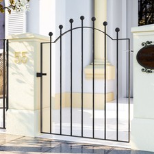 Garden Gate Wrought Iron Pedestrian Fitting Back Side Driveway Pathway Gates UK