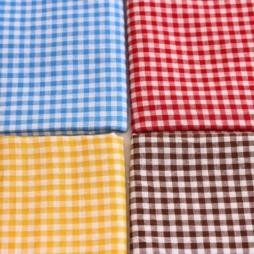 Baumwolle Kariert Stoff Retro Tartan Tischdecke Baby Kleid Vorhang Landschaft - Bild 5 von 17
