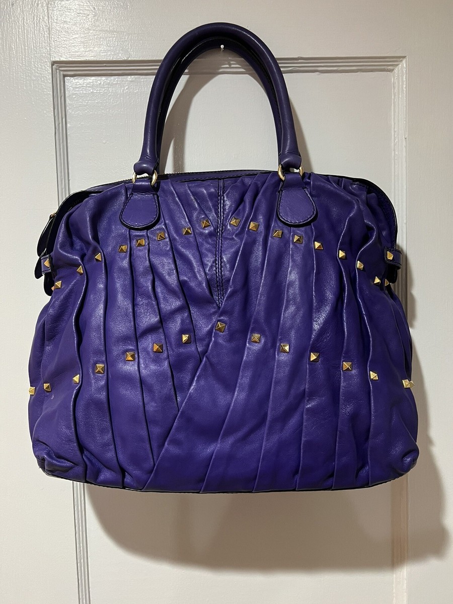 Valentino Maison Purple rockstud bag ASO Gossip Girl Jenny