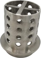 Perforated Casting Flask Vacuum Casting Stainless Steel Wall Flanged 3" x 4"