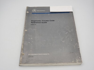 1992 Mercedes Diagnostic Trouble Code DTC Reference Guide Edition A - Manual - B