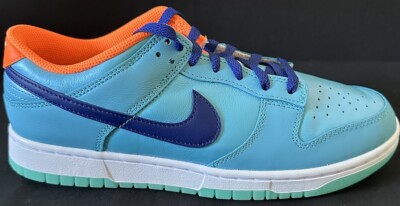 Nike Air Dunk Low Baltic Blue Total Orange Men Shoe New w/o Box Sz 11 HQ1538-416