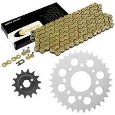 Kit de cadena de transmisión y piñones para Honda CMX250C Rebel 250 1996-2016 dorado