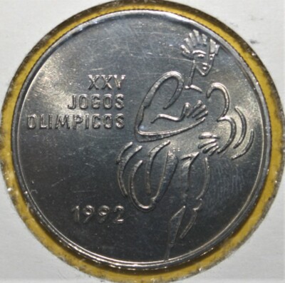 PORTUGAL 200 ESCUDOS 1992 XXV OLYMPIC GAMES COIN UNC