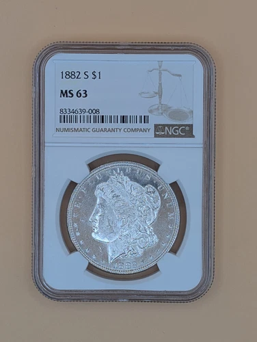 1882-S Morgan Dollar NGC MS63