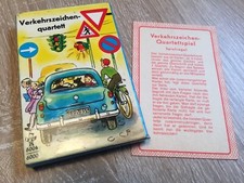 Verkehrszeichen Quartett Kreissparkasse - PV 6004 / 6000 Werbe-Quartett - selten